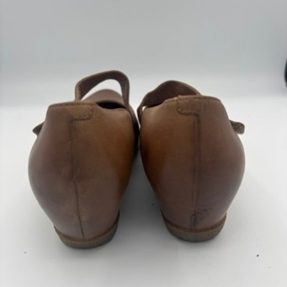 Dansko Lanie Mary Jane Women Sz 38 Brown Leather Wedge Comfort Shoes - Picture 3 of 14